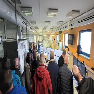 Die Besucher erhielten exklusiven Zugang in die Leitwarte der EEW Energy from Waste.